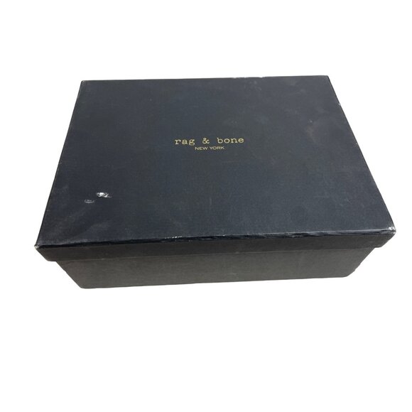 Rag & Bone Women's Lace Up Black Compass Ankle Leather Boots Sz 7 - NWOB - Picture 9 of 10